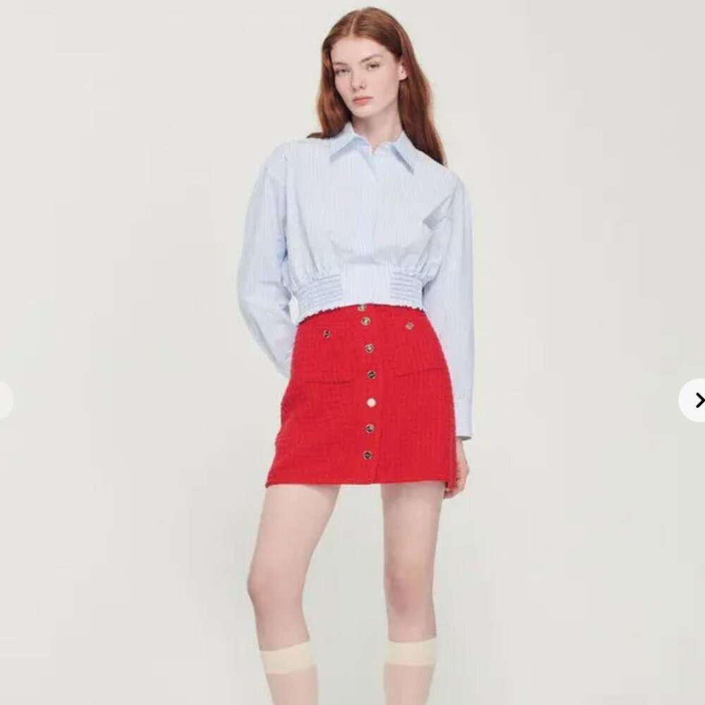 NWT Sandro Short Knitted Skirt - Size FR 38/US M